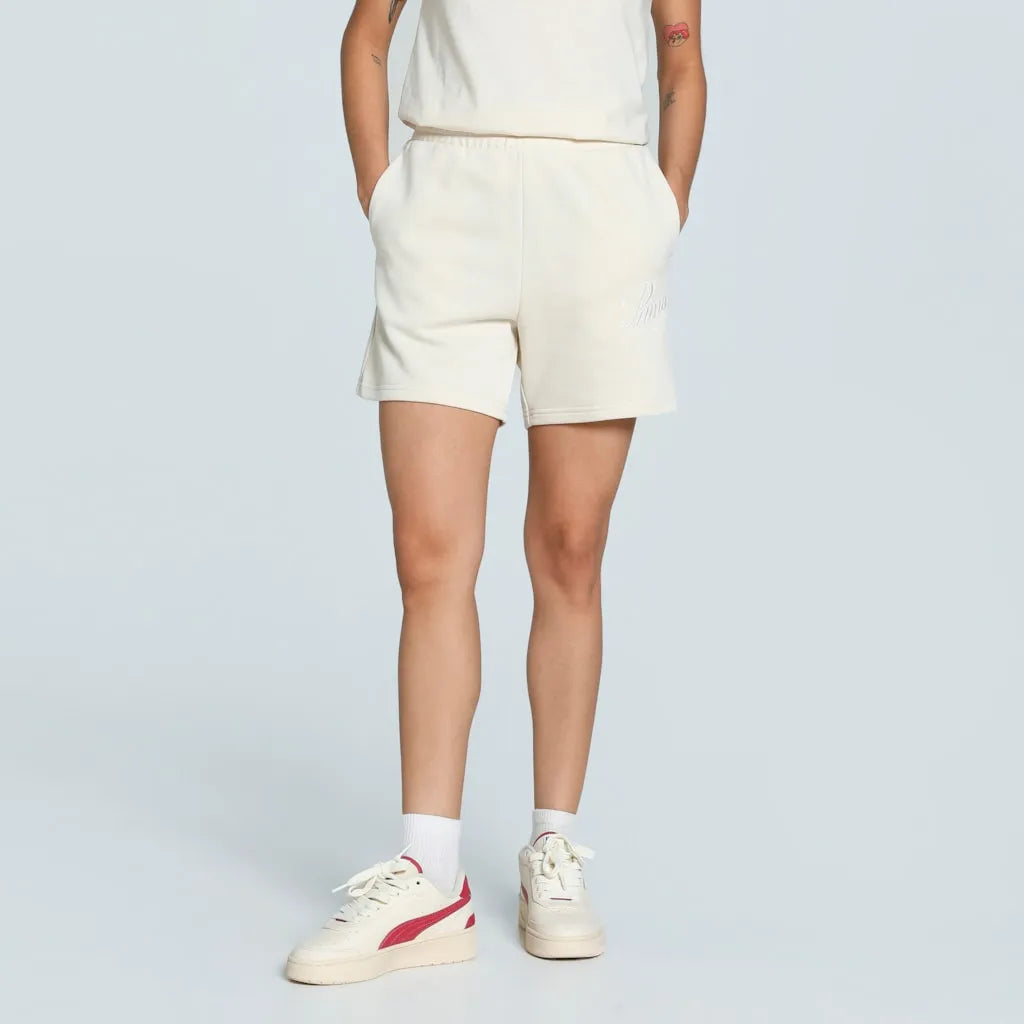 Dames pantaloni scurți de pantaloni scurți de scripturi cu talie mare 5 wit wit s