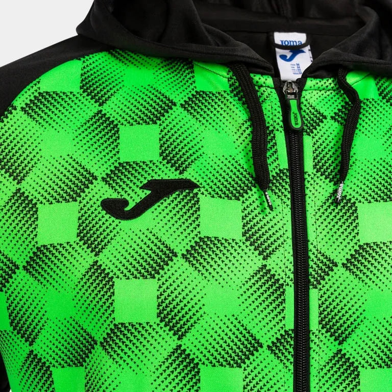Panouri Joma Supernova III Zip Up Zwart-Fluor Groen Groen 3XL