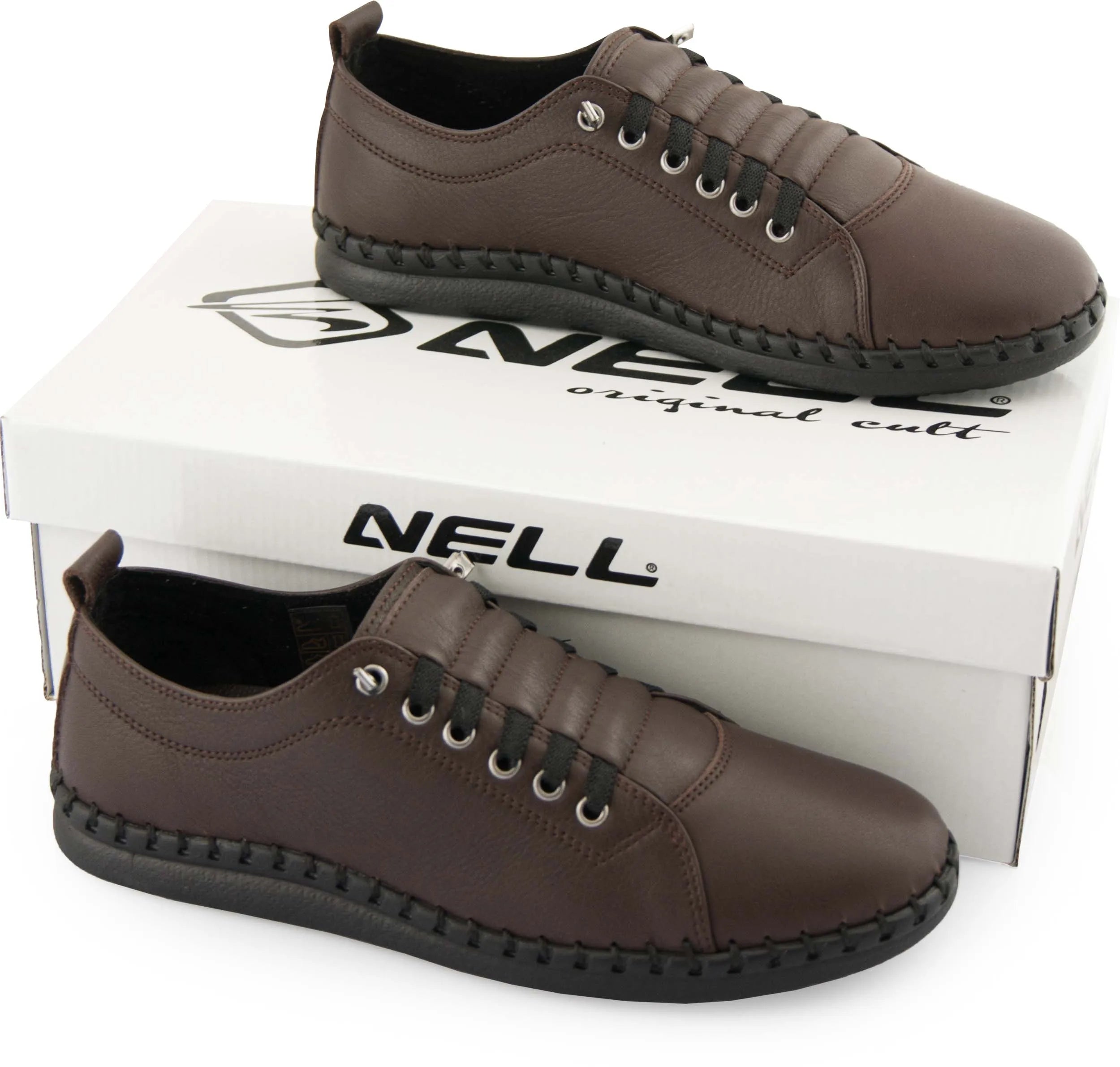 Foghlaimíonn na mná buataisí rúitín Nell M6019 Méid Brown 40