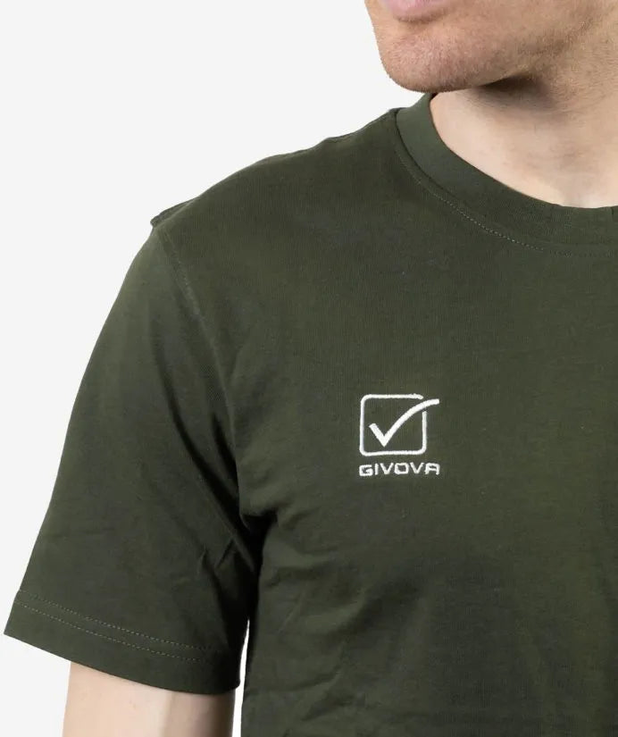 T-shirt givova cotone verde militar green l