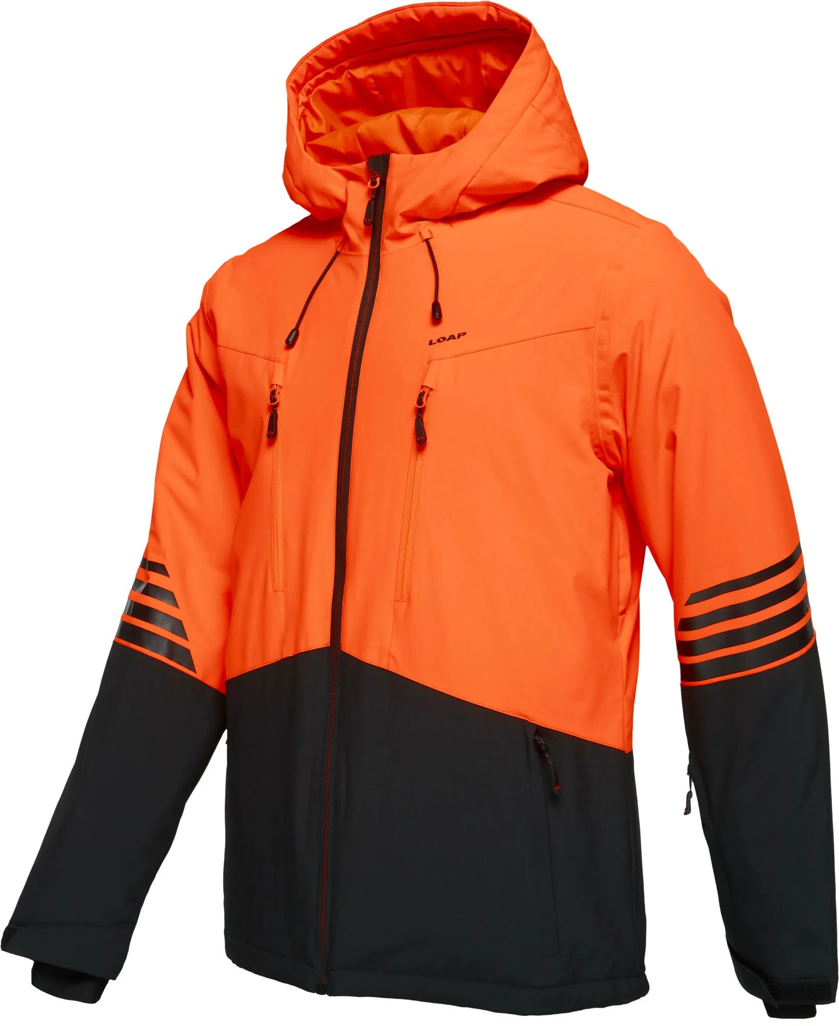 Jaqueta de esqui masculina loas de gramado laranja l