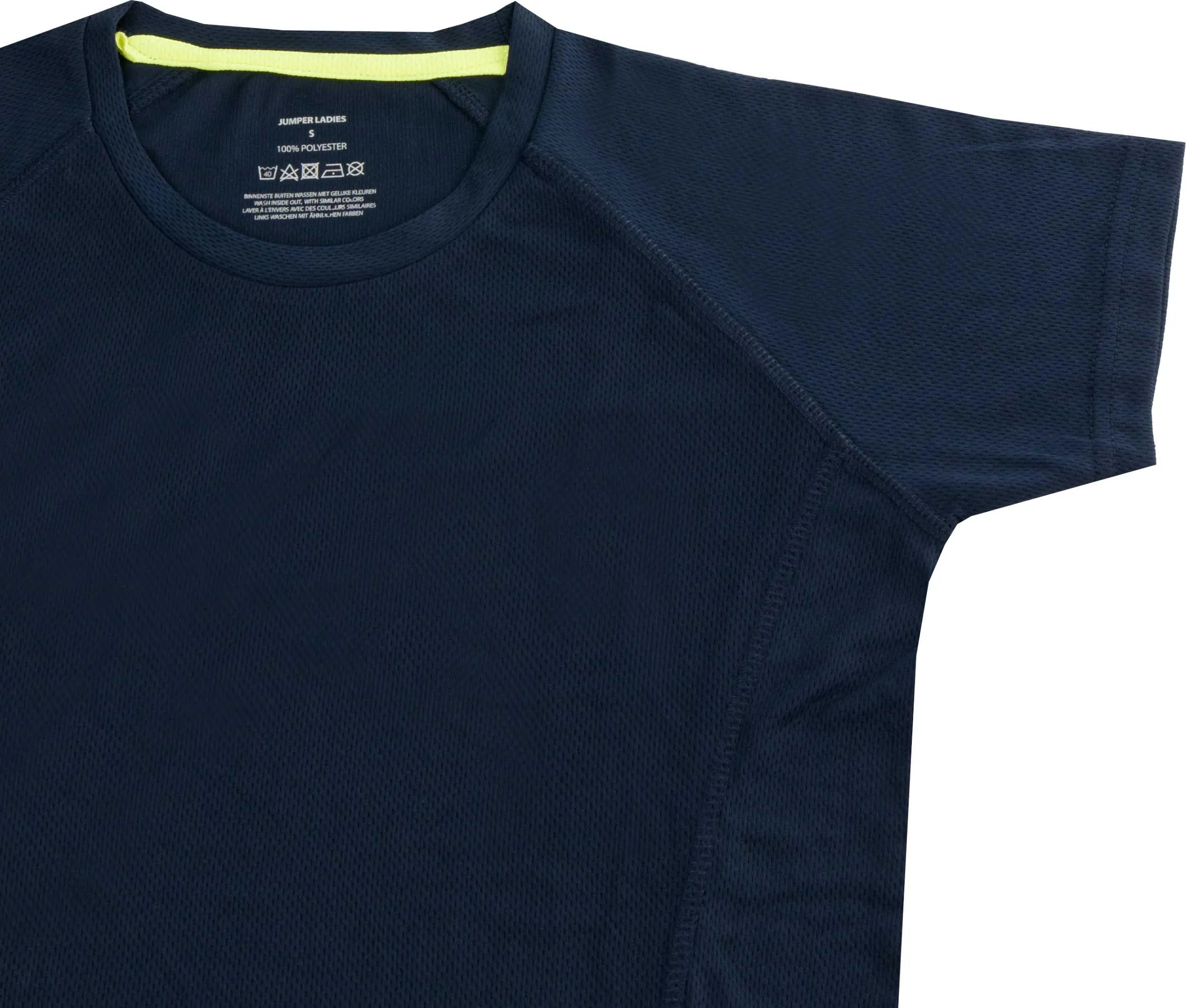 Kvinnors sport T -skjort Jumper Marine M - andningsbar & flexibel