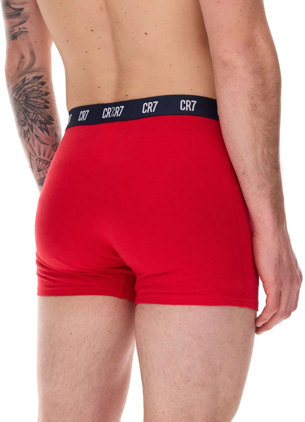 BOKERS CR7 MEN Cristiano Ronaldo Boxershort a 5 pacchetti grigio-navy-rosso m