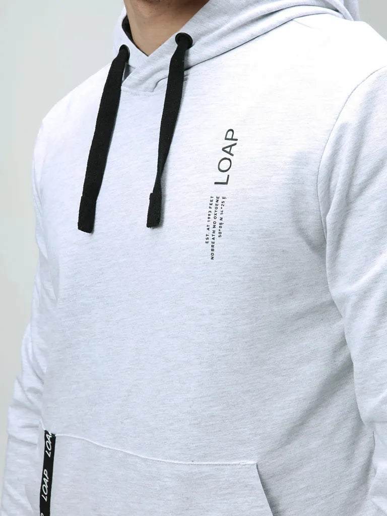 Heren sweatshirt loaf ewonul grijs s