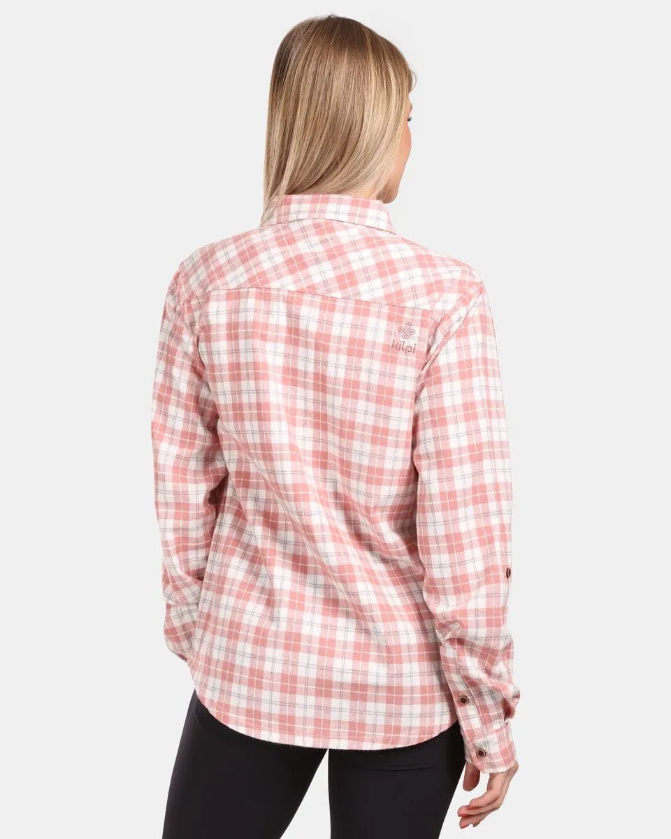 Dames sport flanellen shirt kilpi flanny-w roze 36