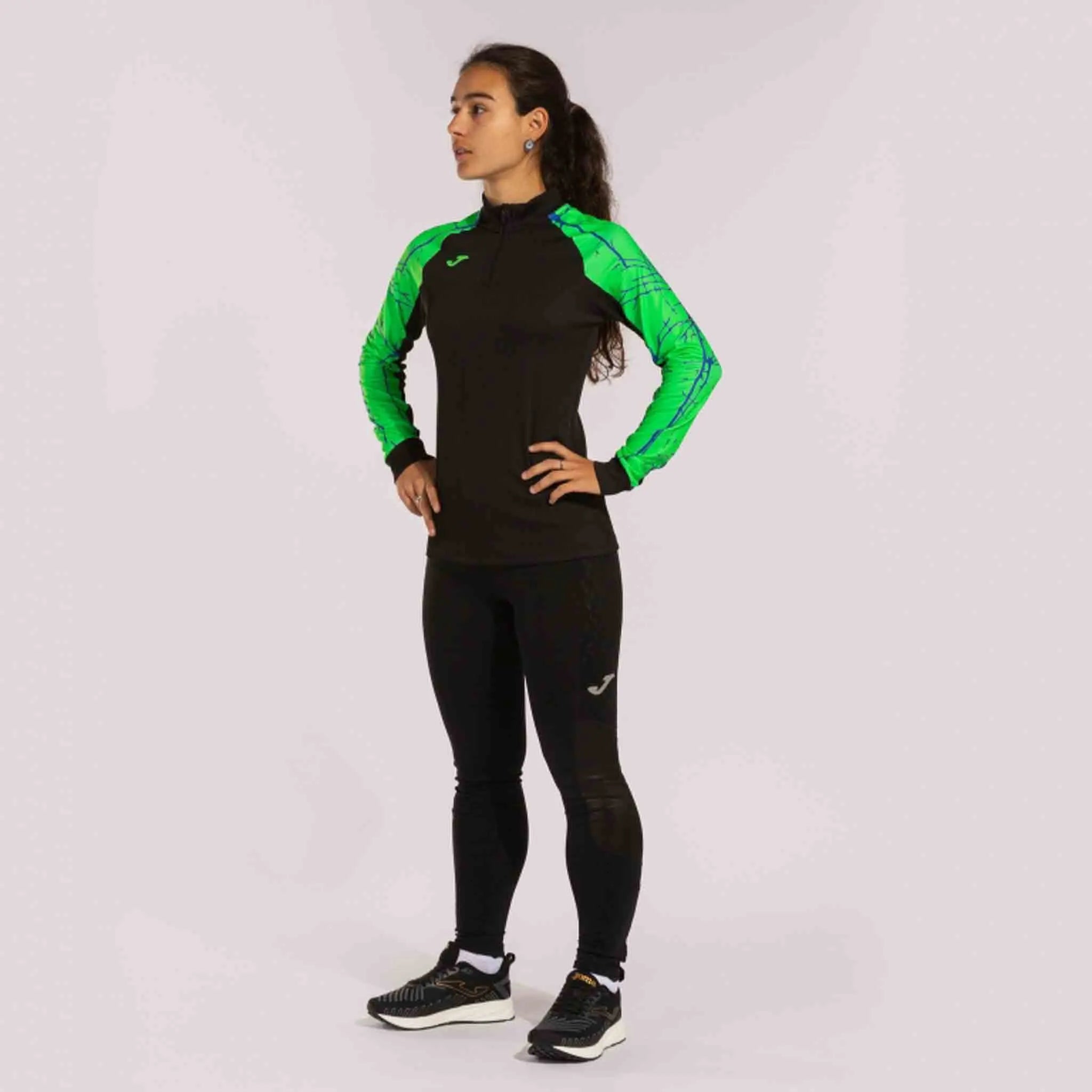 Sporttrui Joma Elite IX Zwart-Groen Zwart M.