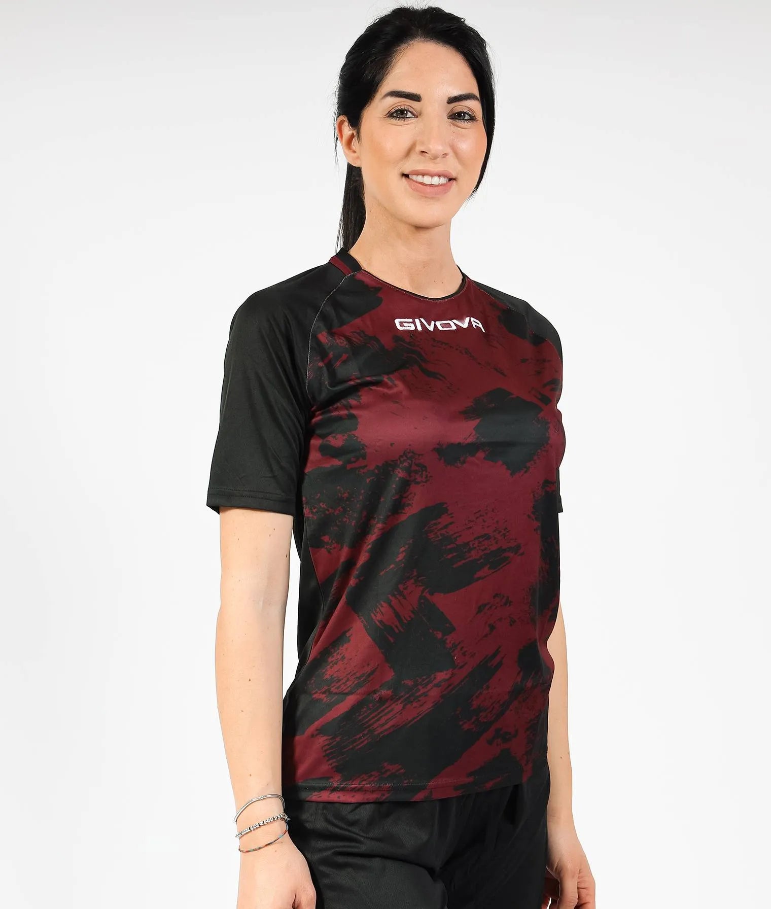 Givova art interlock grenade-black sports t-shirt l