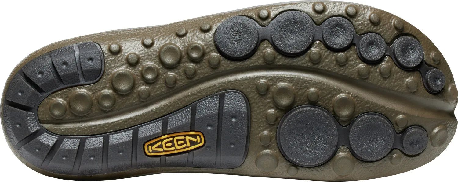 Keen men's shanti canteen/plaza taupe black leather shoes 47.5