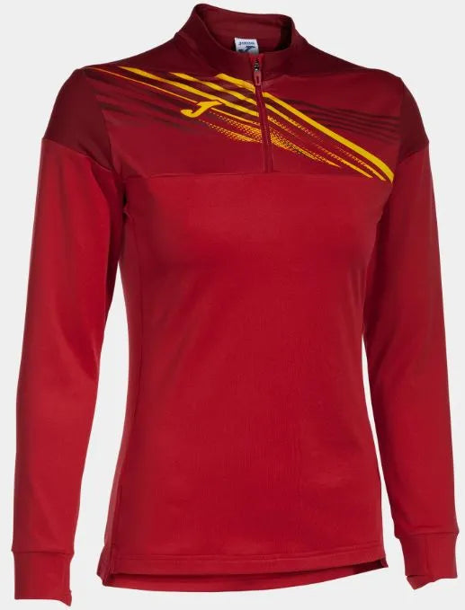 Hoodie Spórt na mBan Joma Elite X Dearg - breathable & solúbtha