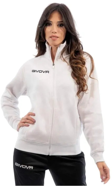 Bluza givova freetime unisex biały biały xl