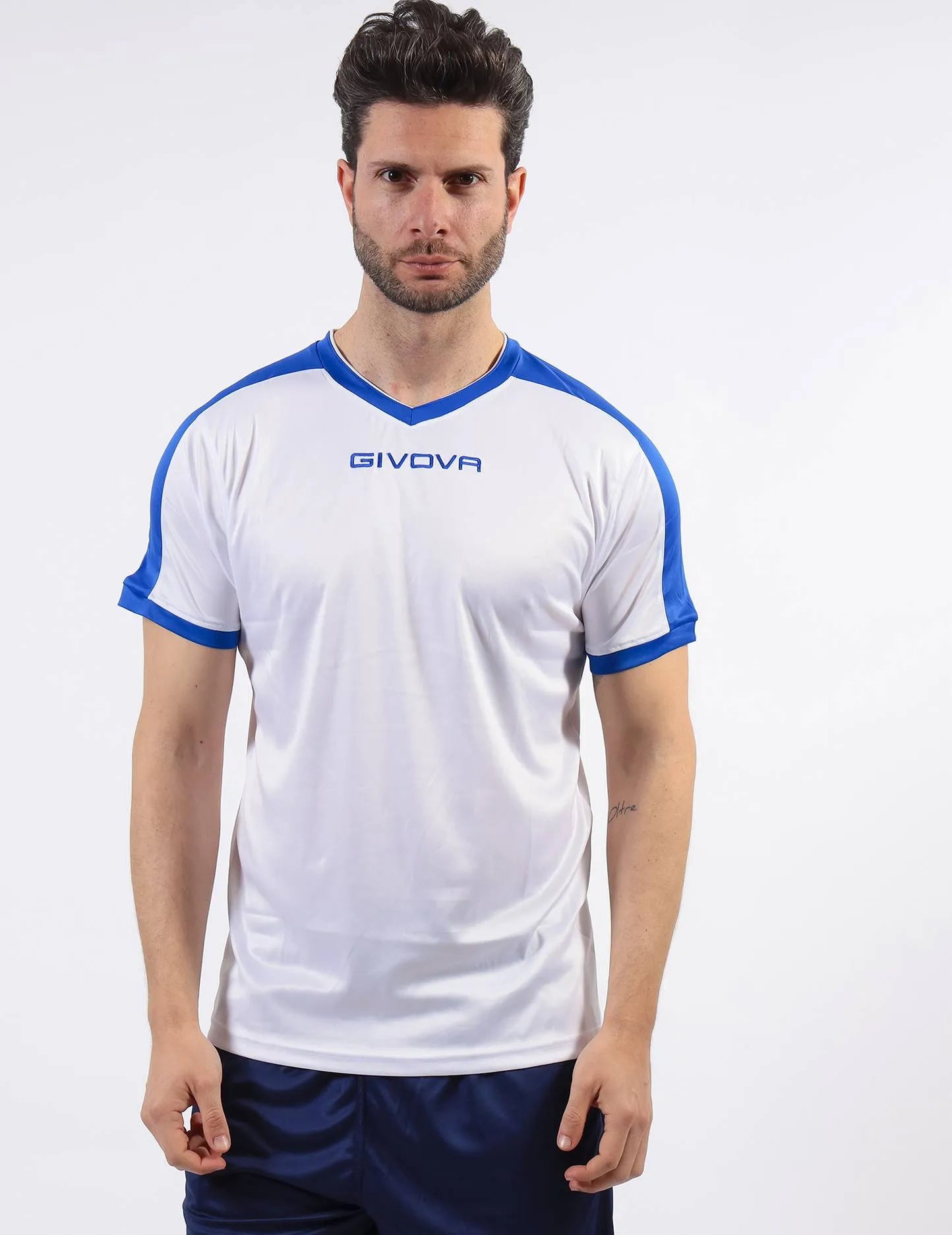 Sport T-Shirt Givova Revolution White-Royal XS
