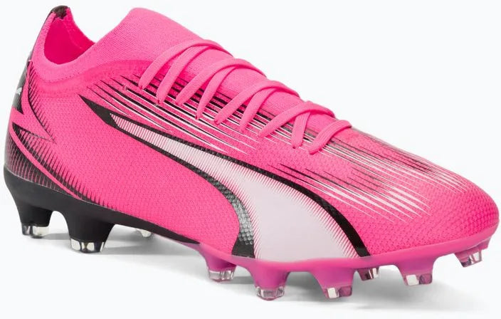 Botas de futebol Puma Men Match Match FG-Ag Pink-Black White 42