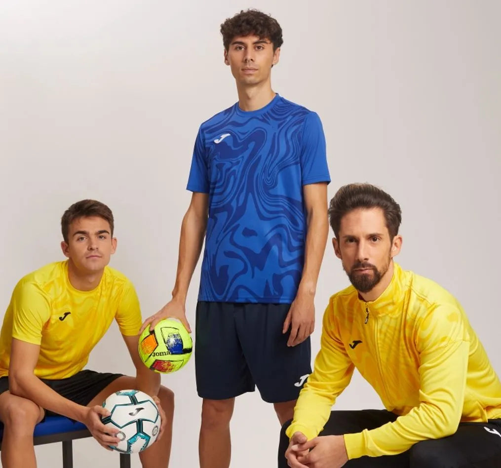 Sports T-shirt Joma Lion II Yellow, XS