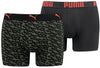 Men's Boxers Puma Logo Aop Boxer 2-Pack Army Green L