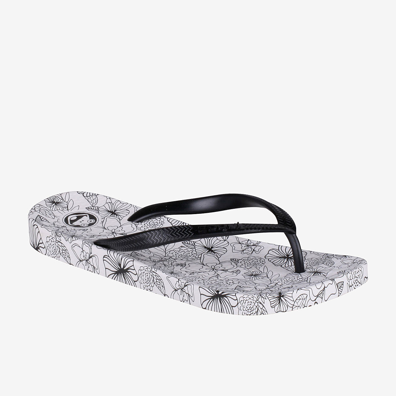 Smeach-flops na mBan COQUI KAJA PRINTED White/Dubh 36