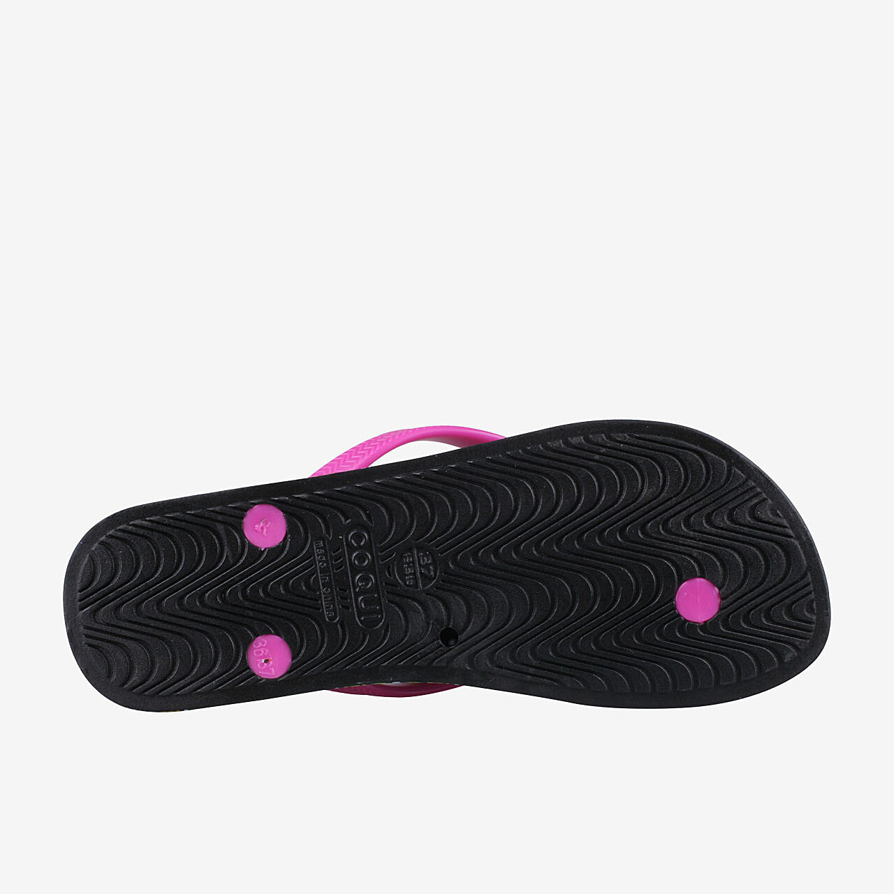 Damesslippers COQUI KAJA Zwart/Fuchsia 36