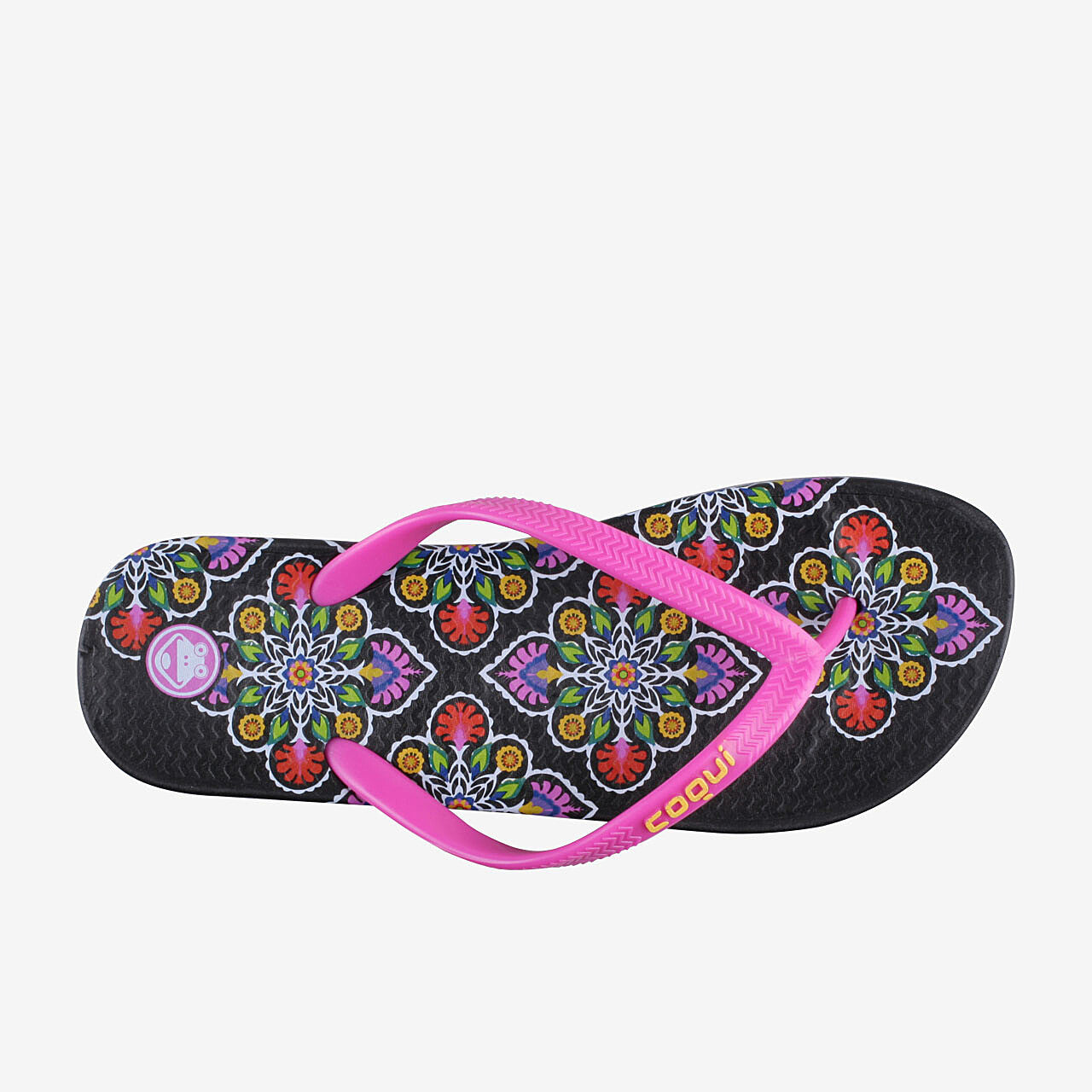 Damesslippers COQUI KAJA Zwart/Fuchsia 36