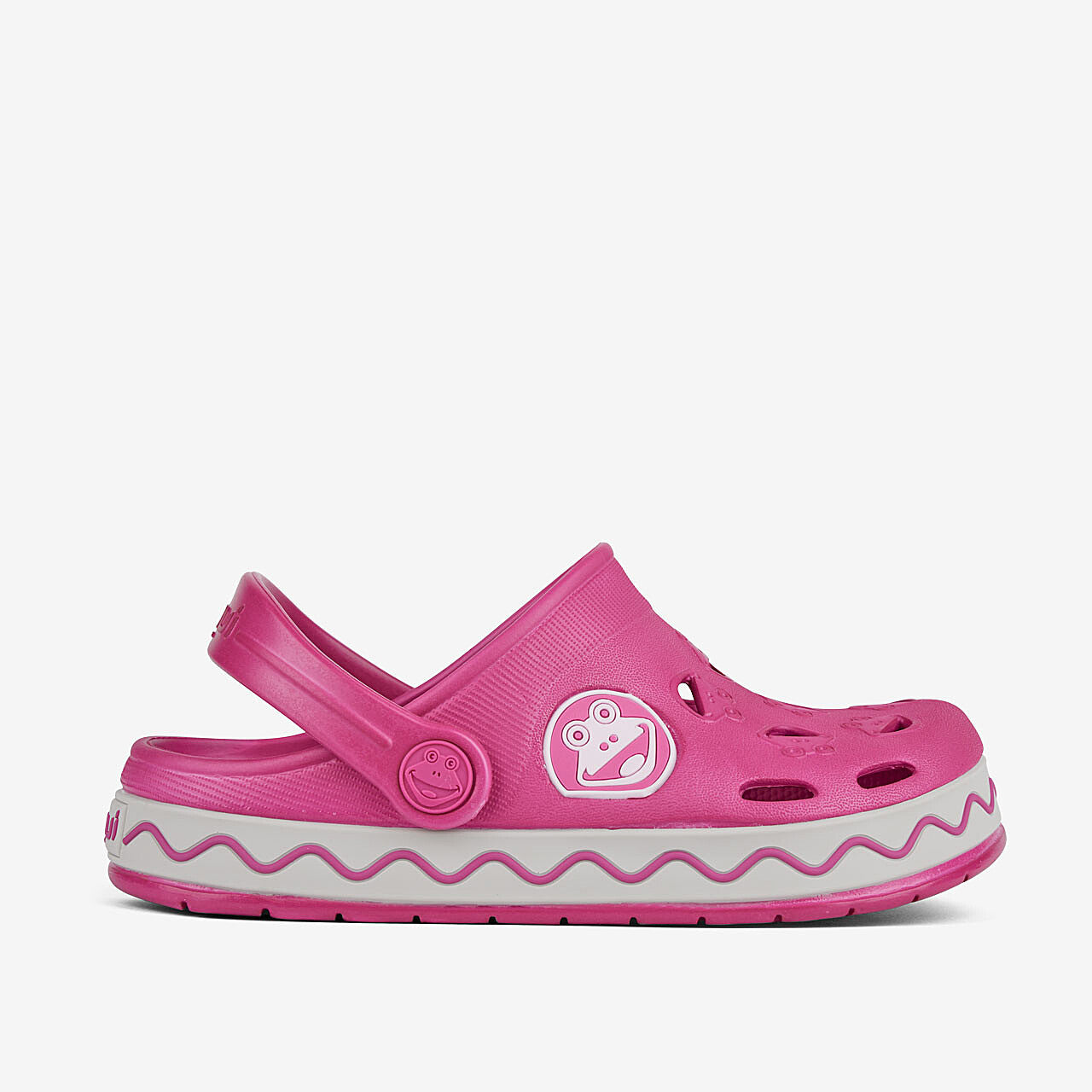 Zuecos niños COQUI FROGGY Magenta/Piedra 26/27