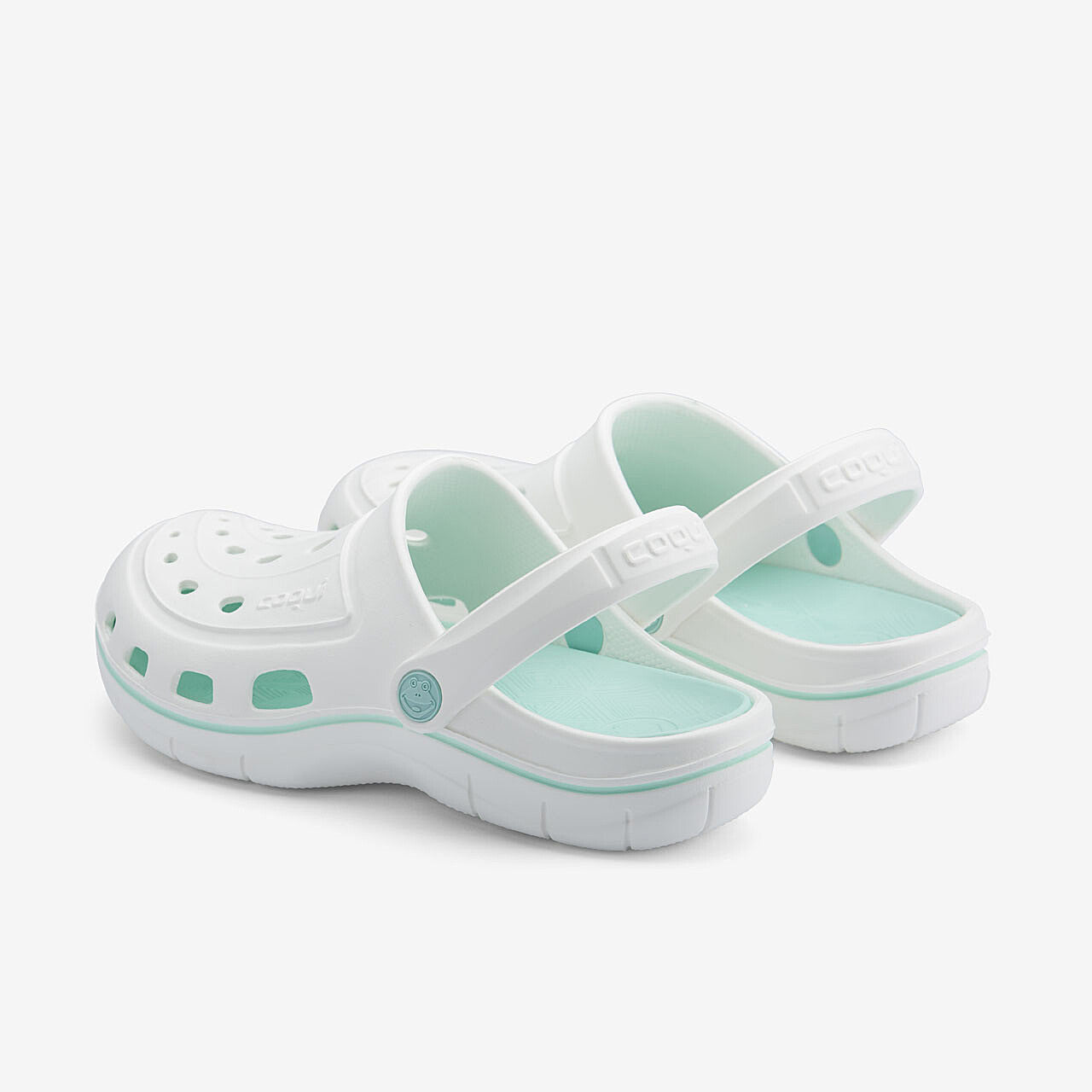 Zoccoli Donna COQUI JUMPER Bianco/Lt. menta 42