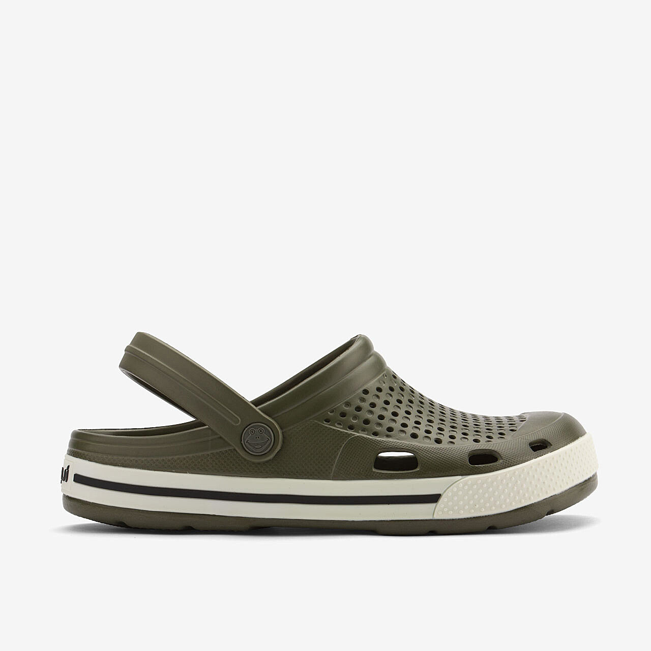 Zoccoli da uomo COQUI LINDO Verde militare/Bianco 47