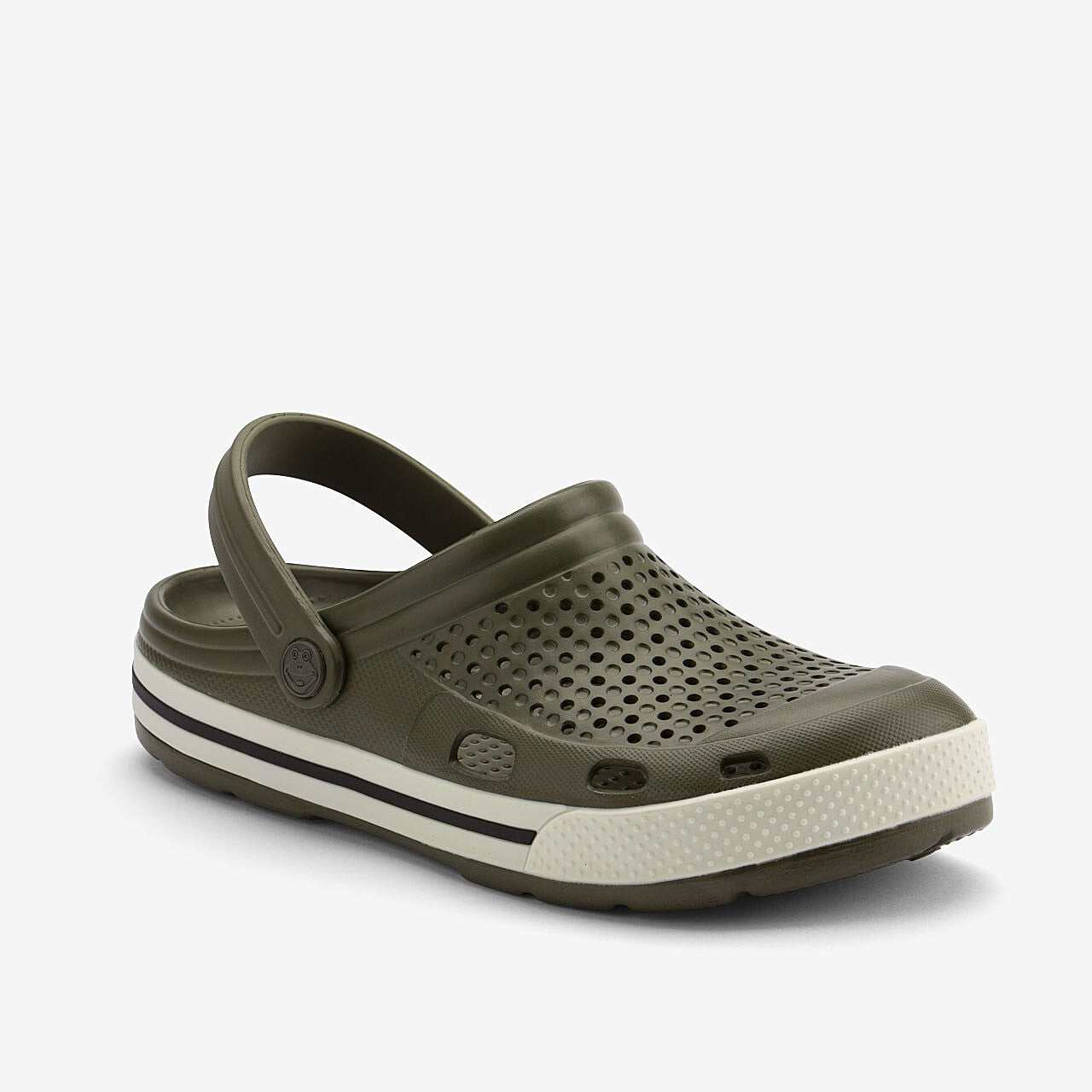 Zoccoli da uomo COQUI LINDO Verde militare/Bianco 45