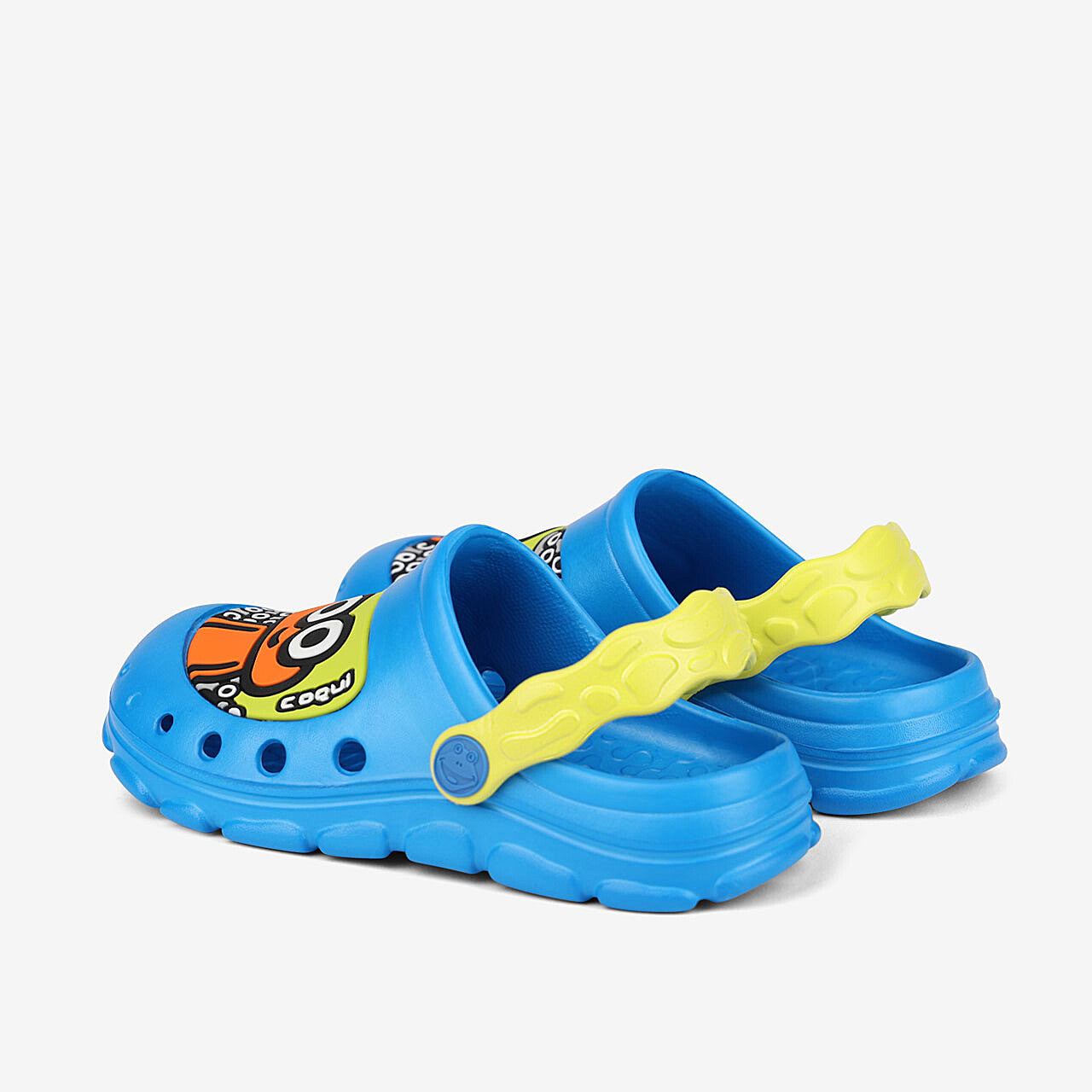 Zuecos niños COQUI STONEY Azul mar/Citrus 25/26