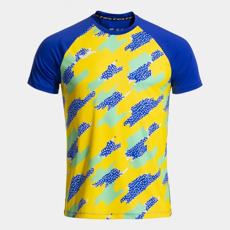 T-shirt sportiva Joma R-Trail-Giallo reale Blu M