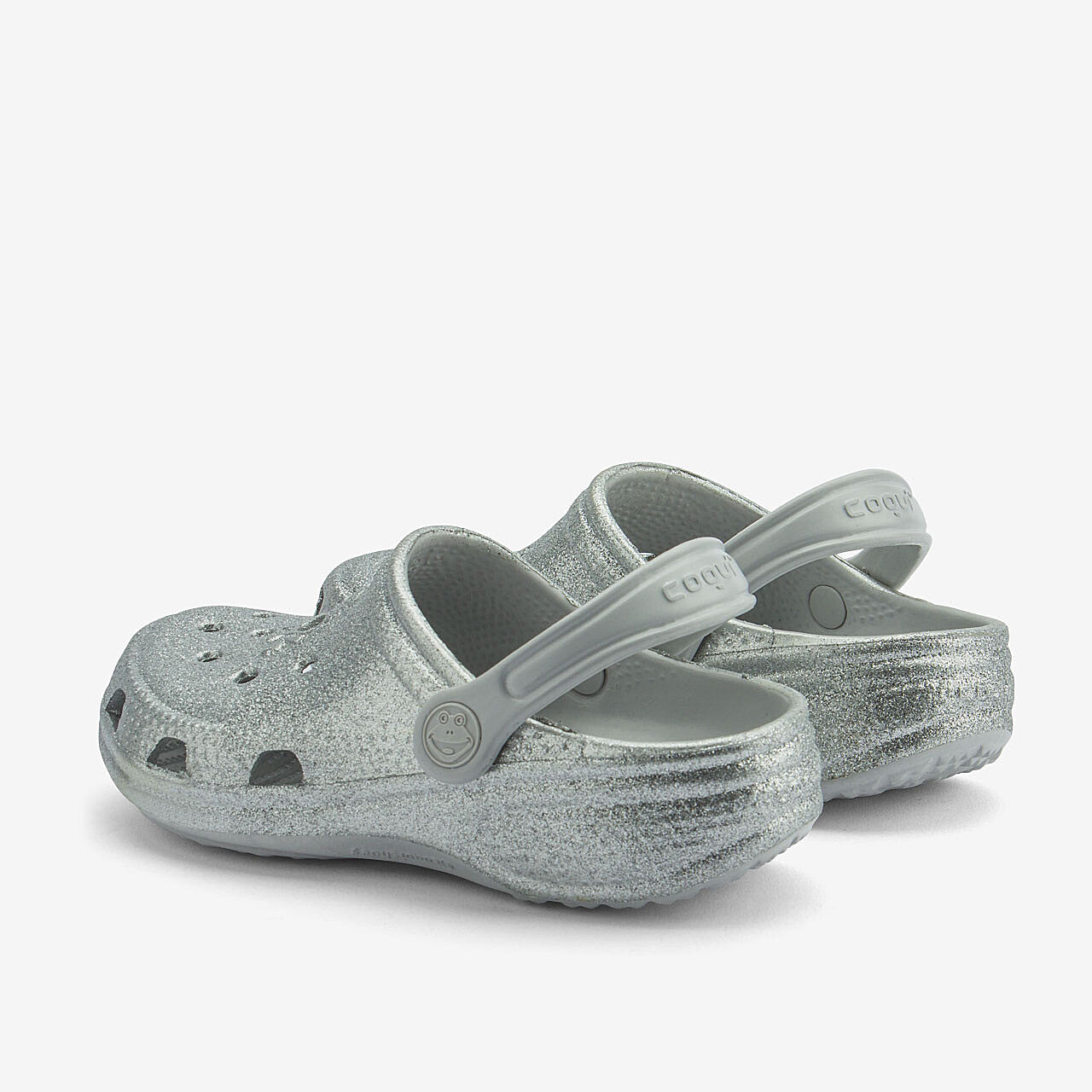 Gyerek klumpa COQUI BIG FROG Khaki szürke csillogás 28/29