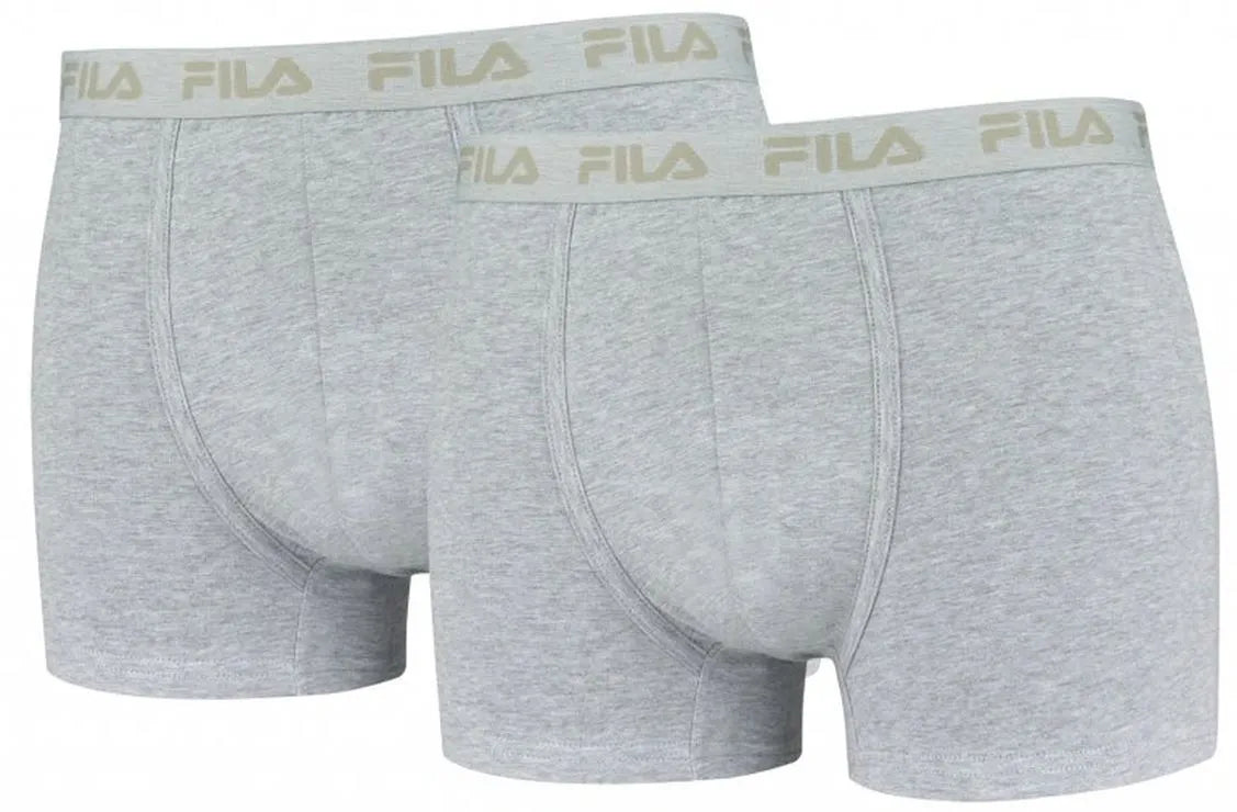 Fila Heren Boxers 2 -Pack Grijs L - Comfort & Kwaliteit