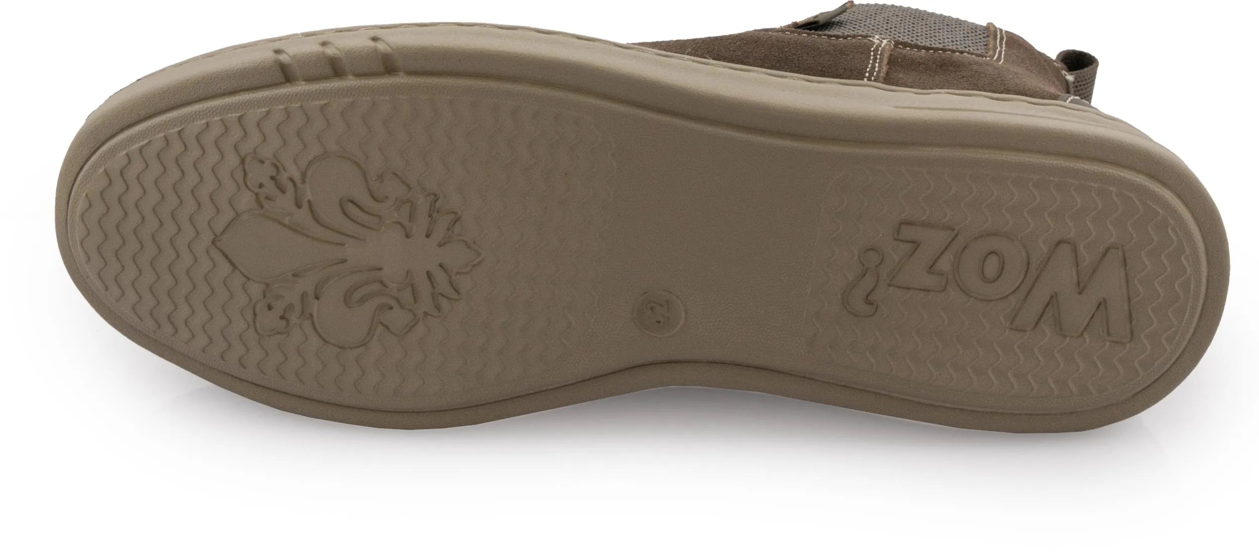 Chaussures masculines Woz David 111 Taupe - Taille de confort en daim 45