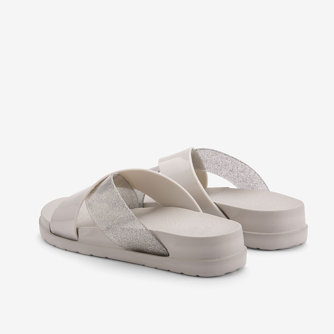 Ciabatte da donna COQUI NELA Pietra/Argento glitter 39