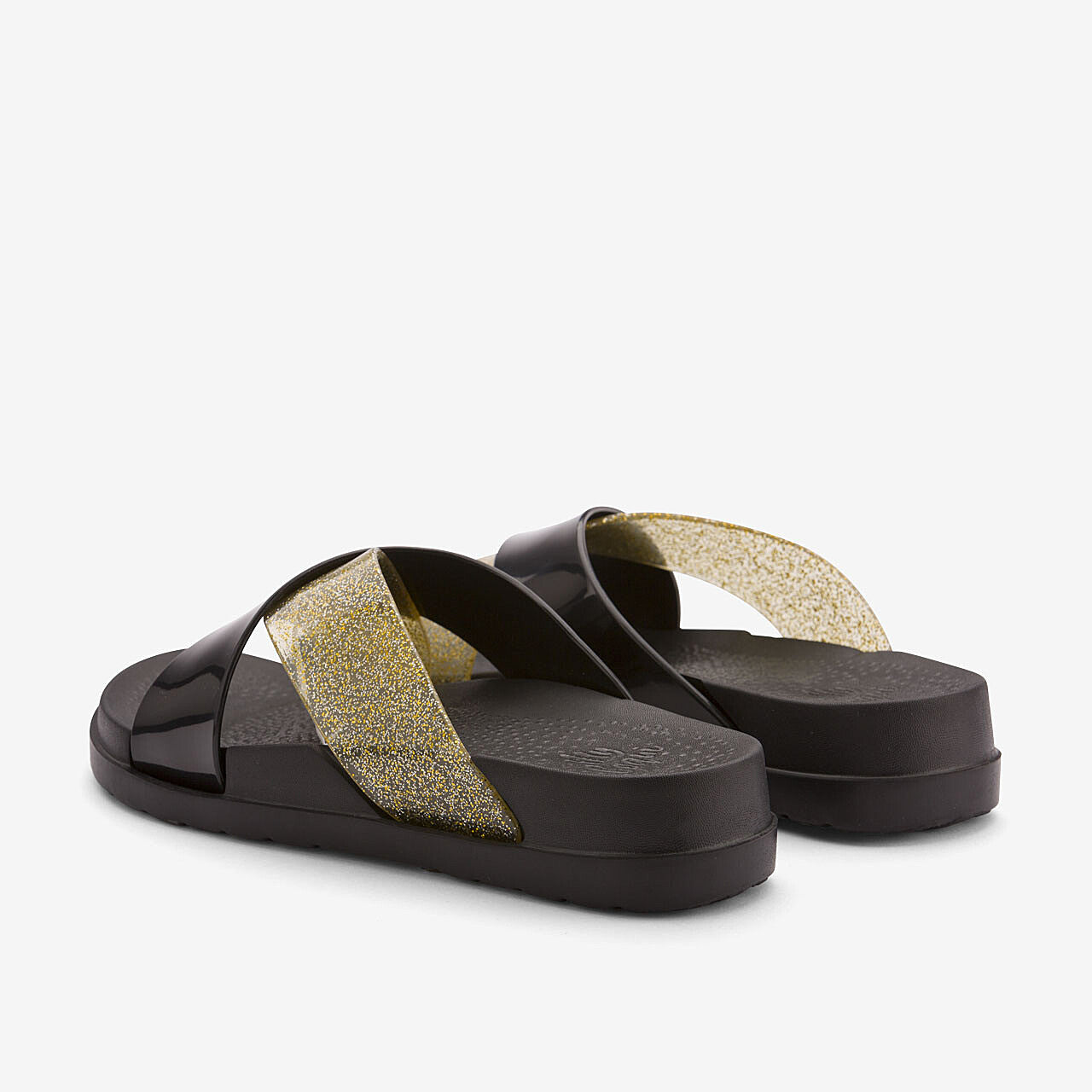 Chanclas de Mujer COQUI NELA Negro/Oro brillo 38