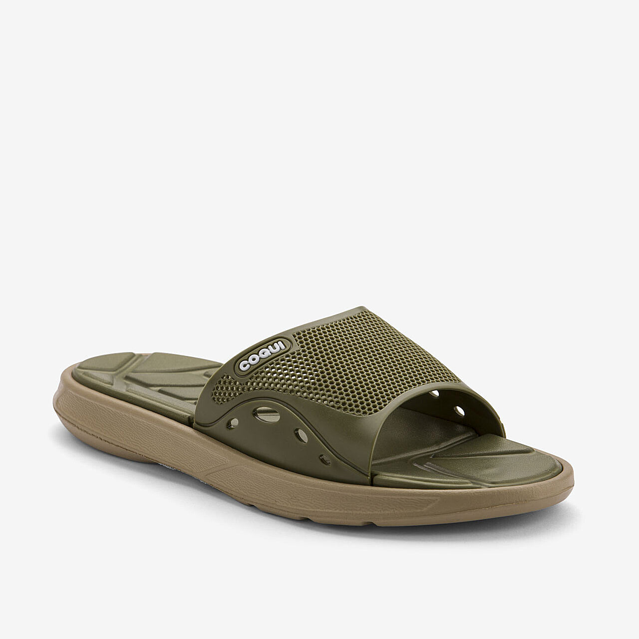 Ciabatte da uomo COQUI MELKER Beige/Verde militare 44