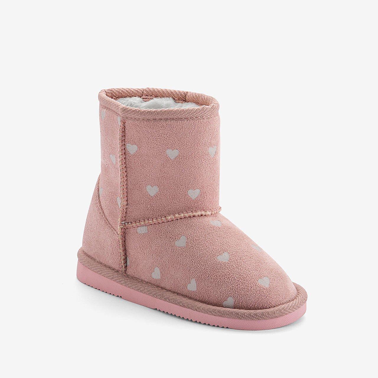 Bottes d'hiver enfant COQUI Valenka Coeurs rose poudré 35
