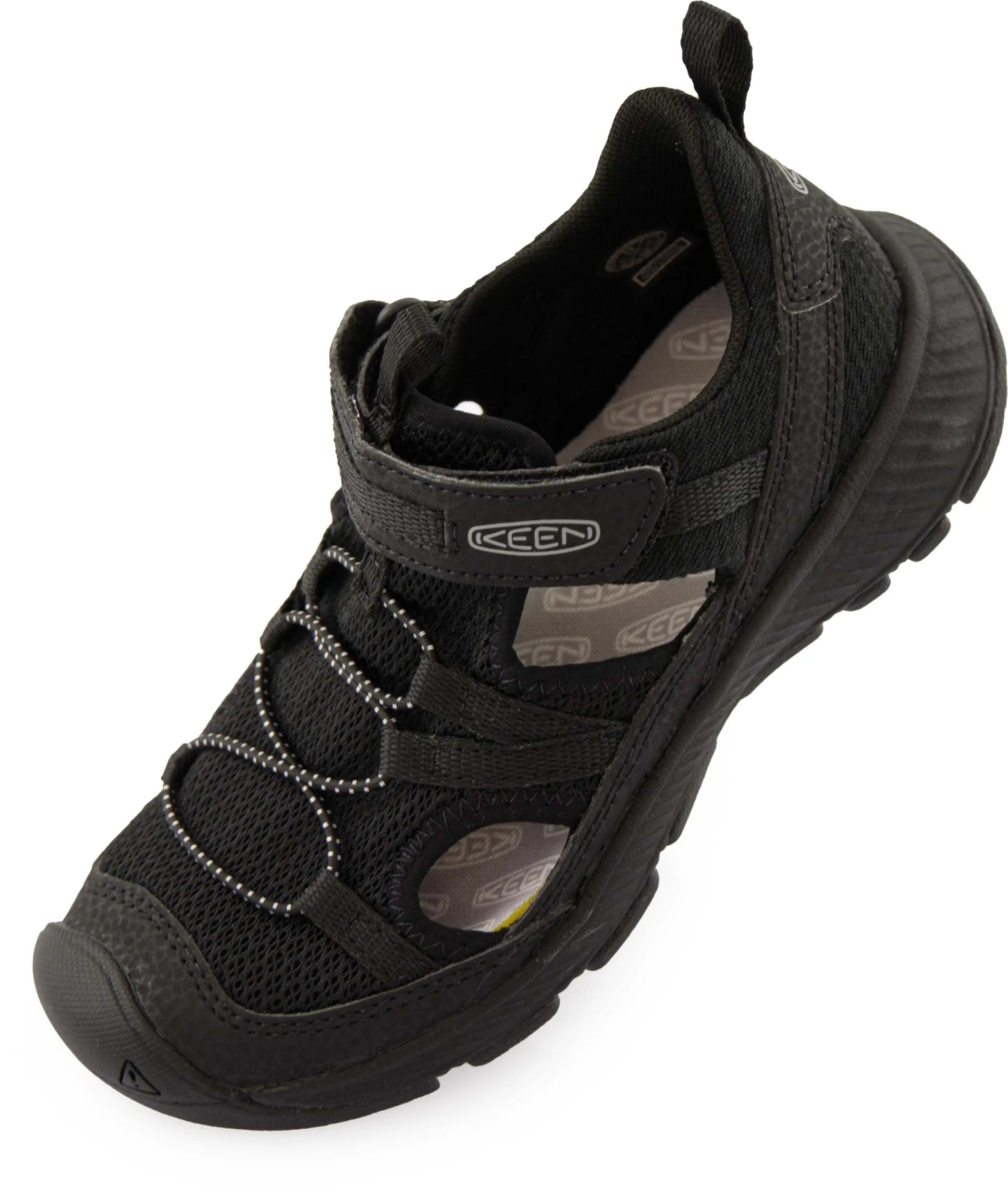 Keen jr motozoa sandal black/alloy black 25-26