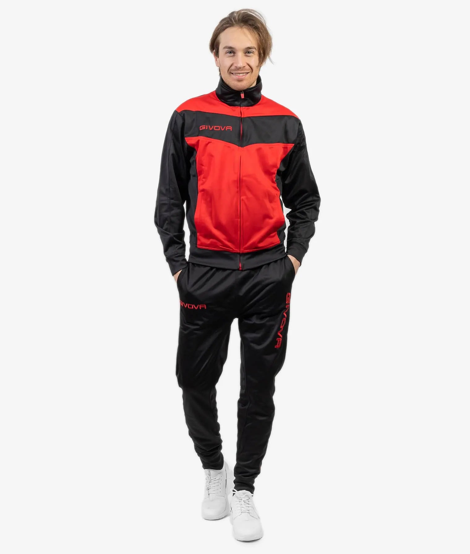 Set sport Givova Luxul Red-Black S