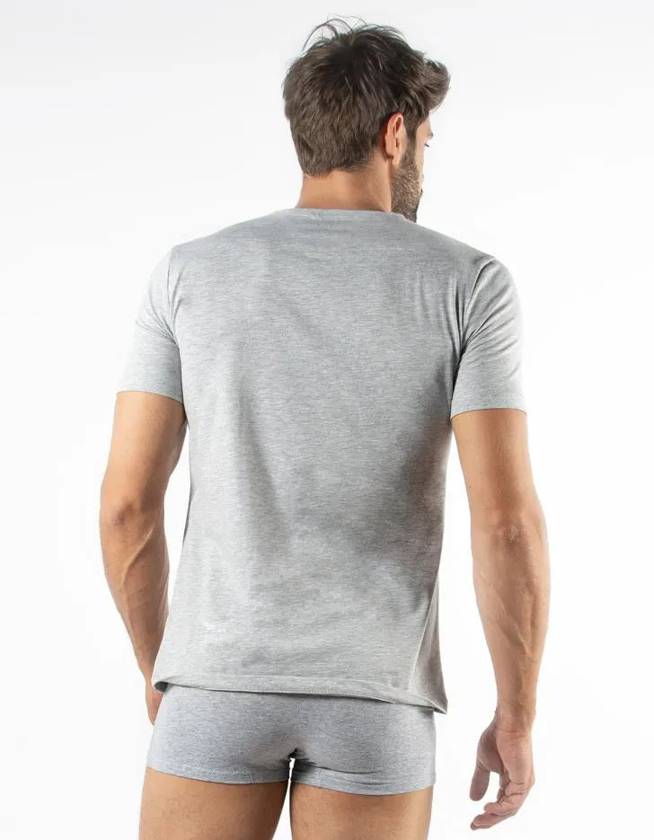 Šedá filata pánsky t -shirt Pravidelne fit - pohodlie a štýl