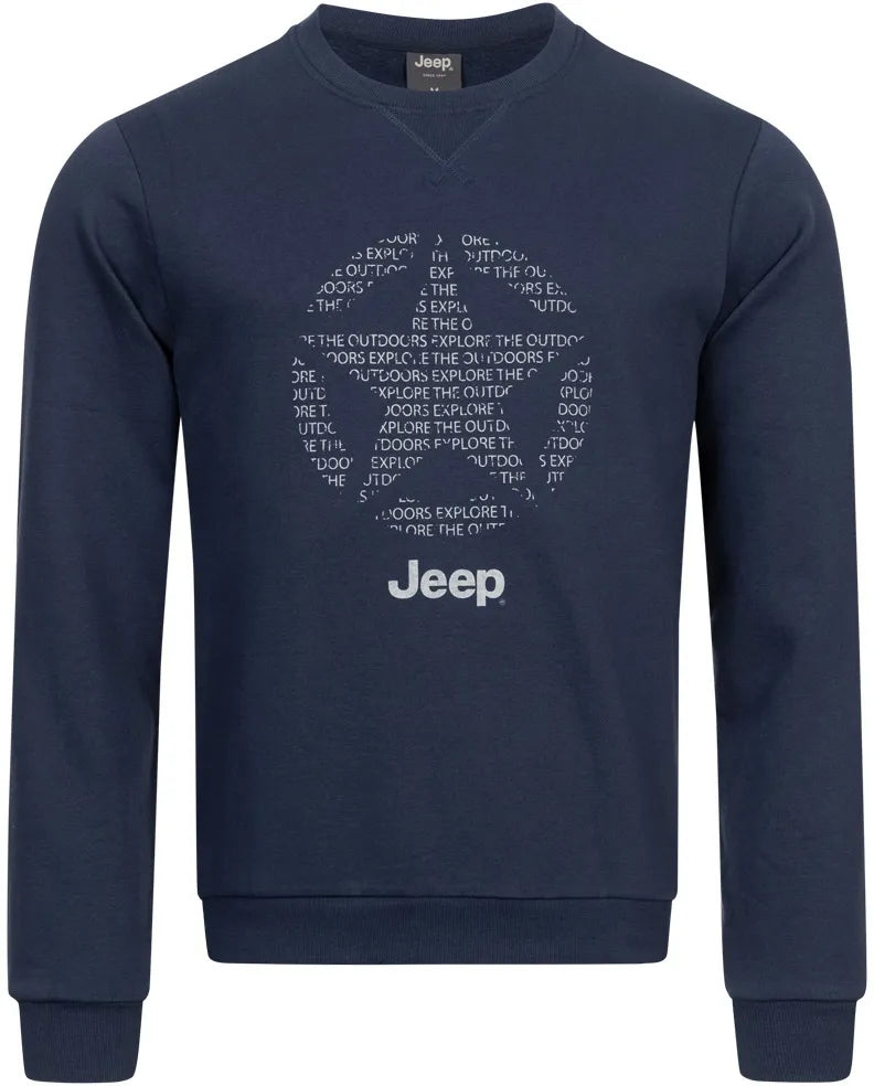 Jeep Men redond pescoço moletom com design de estrela