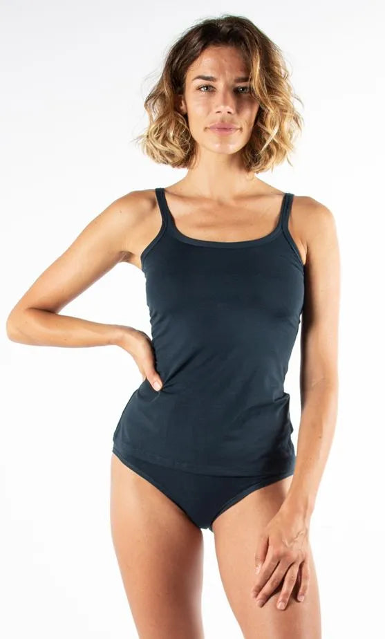 Women's fila tank top navy blue s