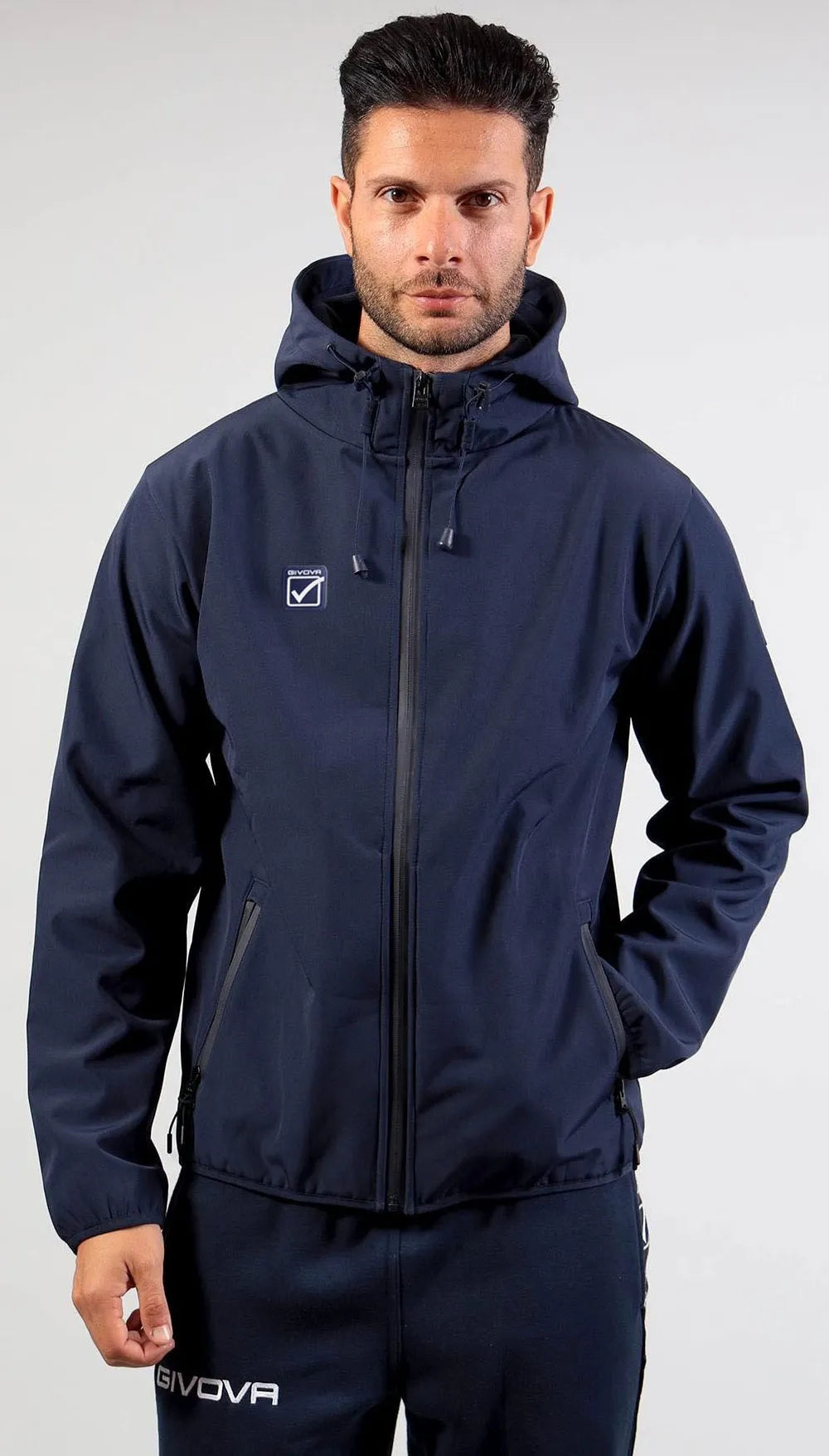 Giacca unisex softshell giacca givova blu blu 2xl