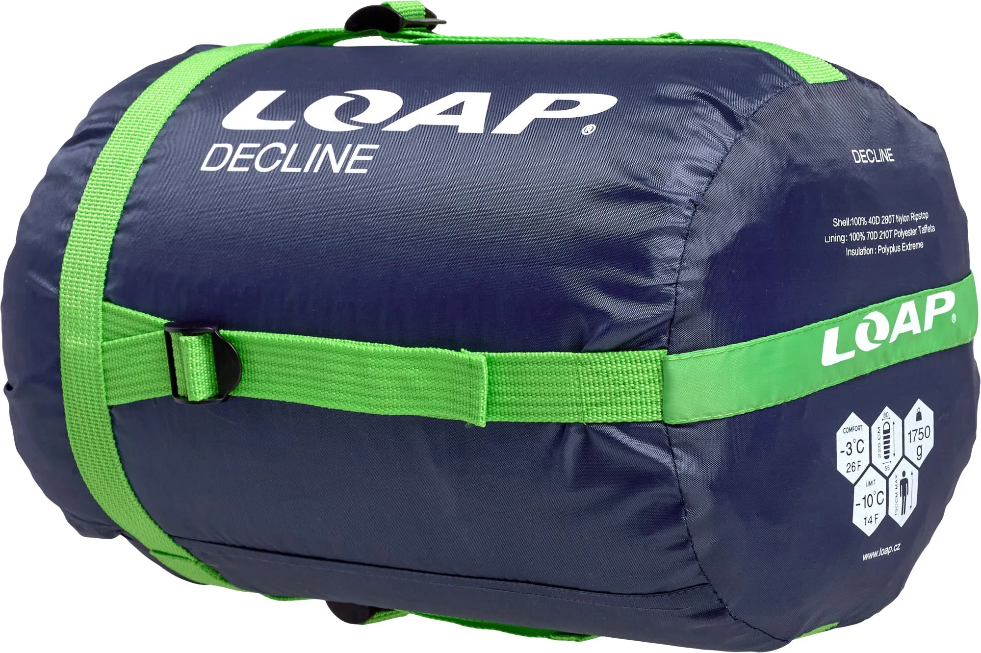 Mummie Slaapzak Loap Decline Donkerblauw-Groenblauw R-Rechts Zi