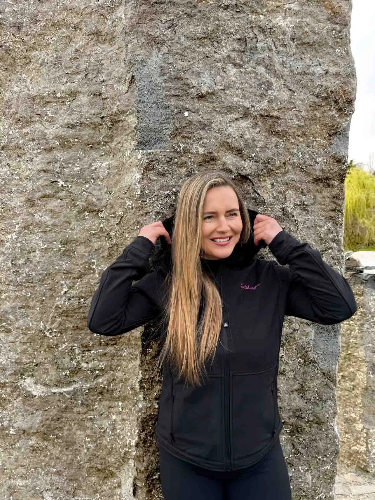 Dámy softshell bunda spitsbergen 3-laags černá