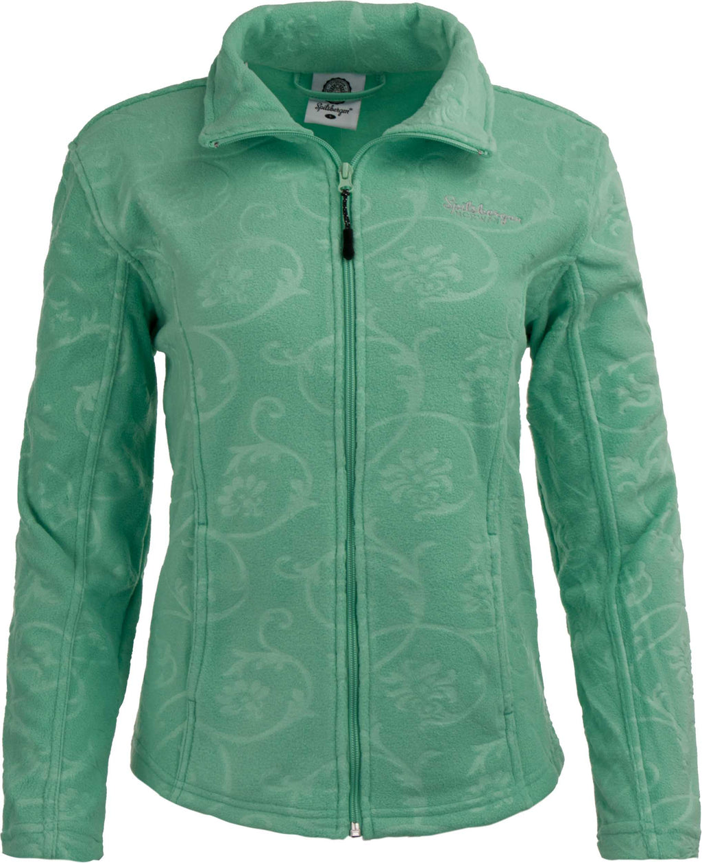 Women's Sweatshirt Spitsbergen Norway Polar Fleece Jacket Emerald Green, S