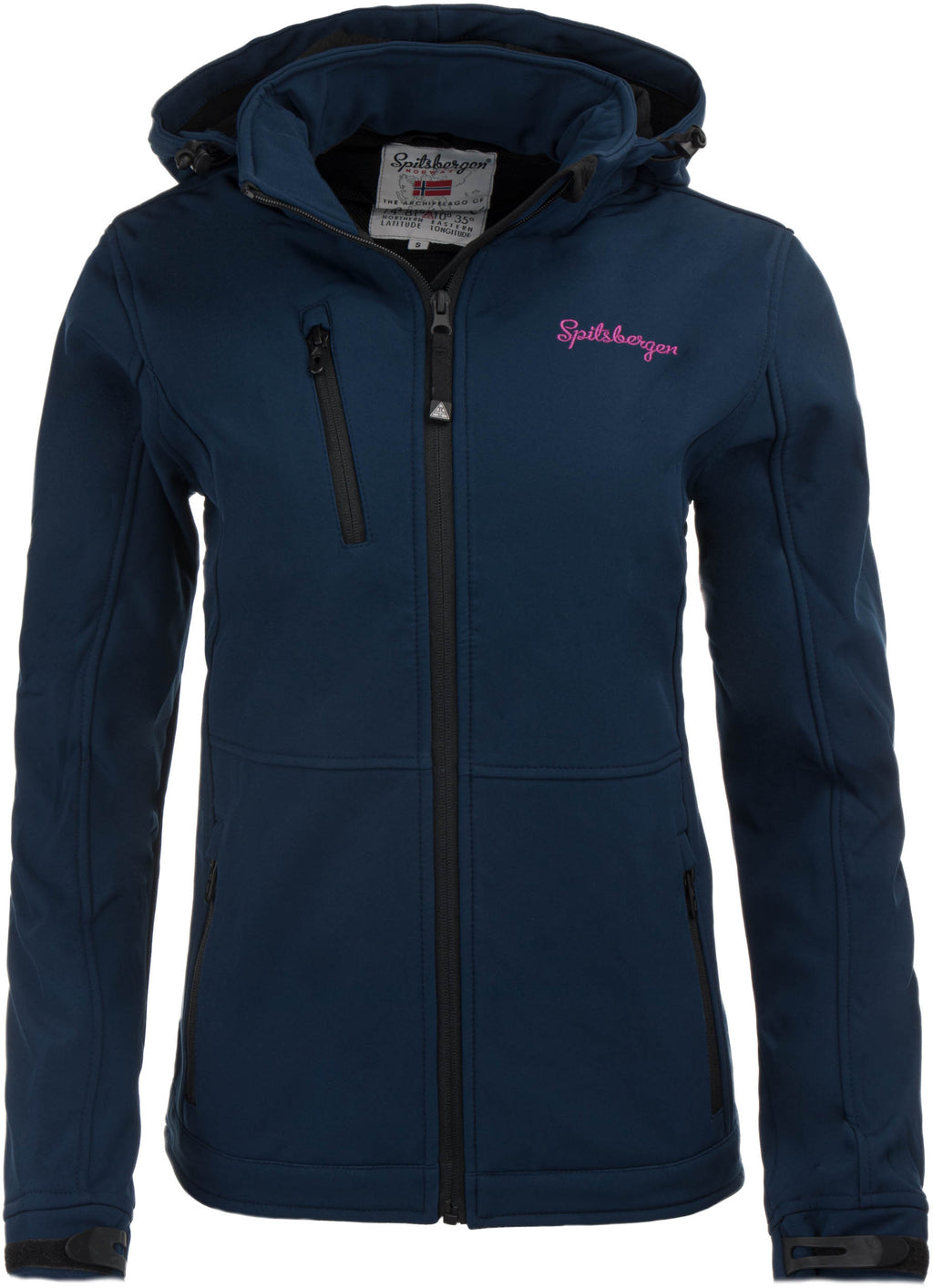 Women's Softshell Jacket Spitsbergen Norway Wms 3-Layer Jacket Navy, S