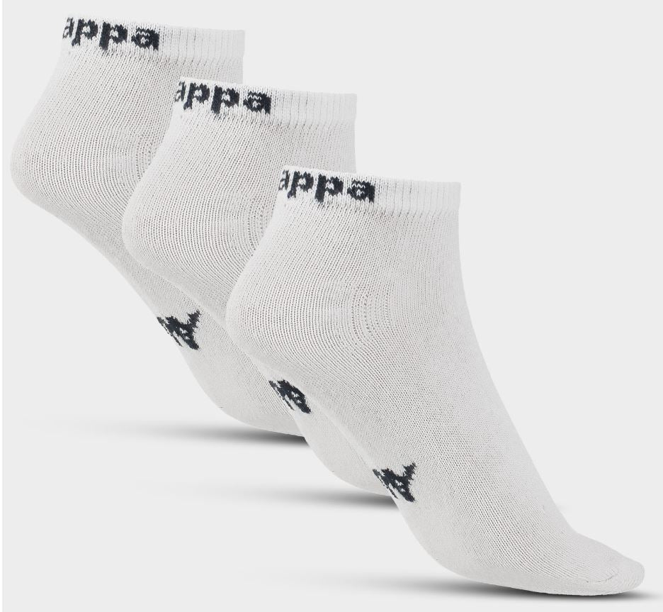 Kappa Sneaker Socks 3-Pack White 39-42