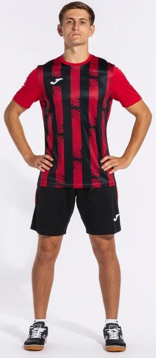 Joma Inter III Sportjersey Red -zwart 2xl - prodyšný a odolný