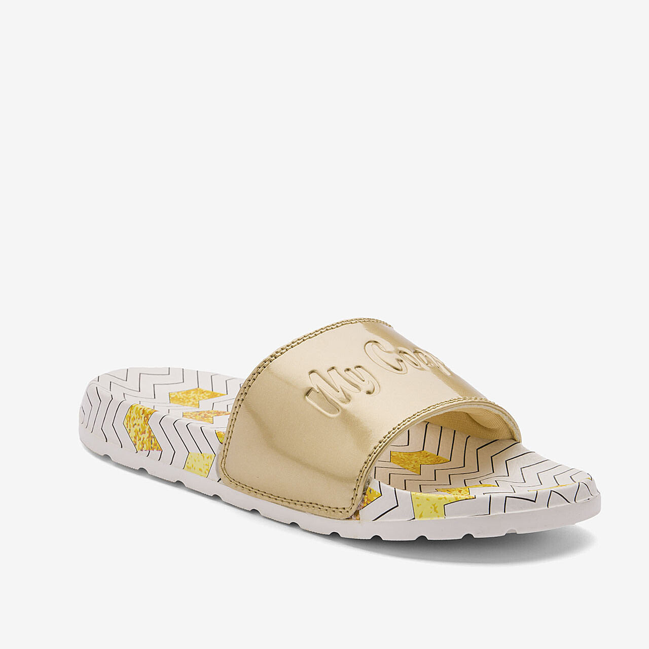 Chanclas de Mujer COQUI CLEO Zig zag/Oro 38