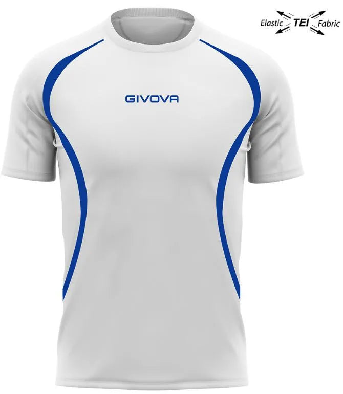 Kørsel T-shirt Unisex Givova Running White-Royal S