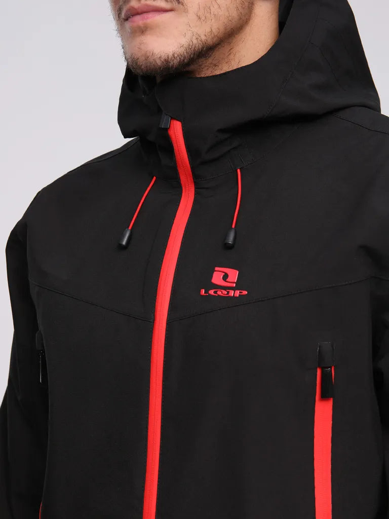 Men's ski jacket loap farozzo black l