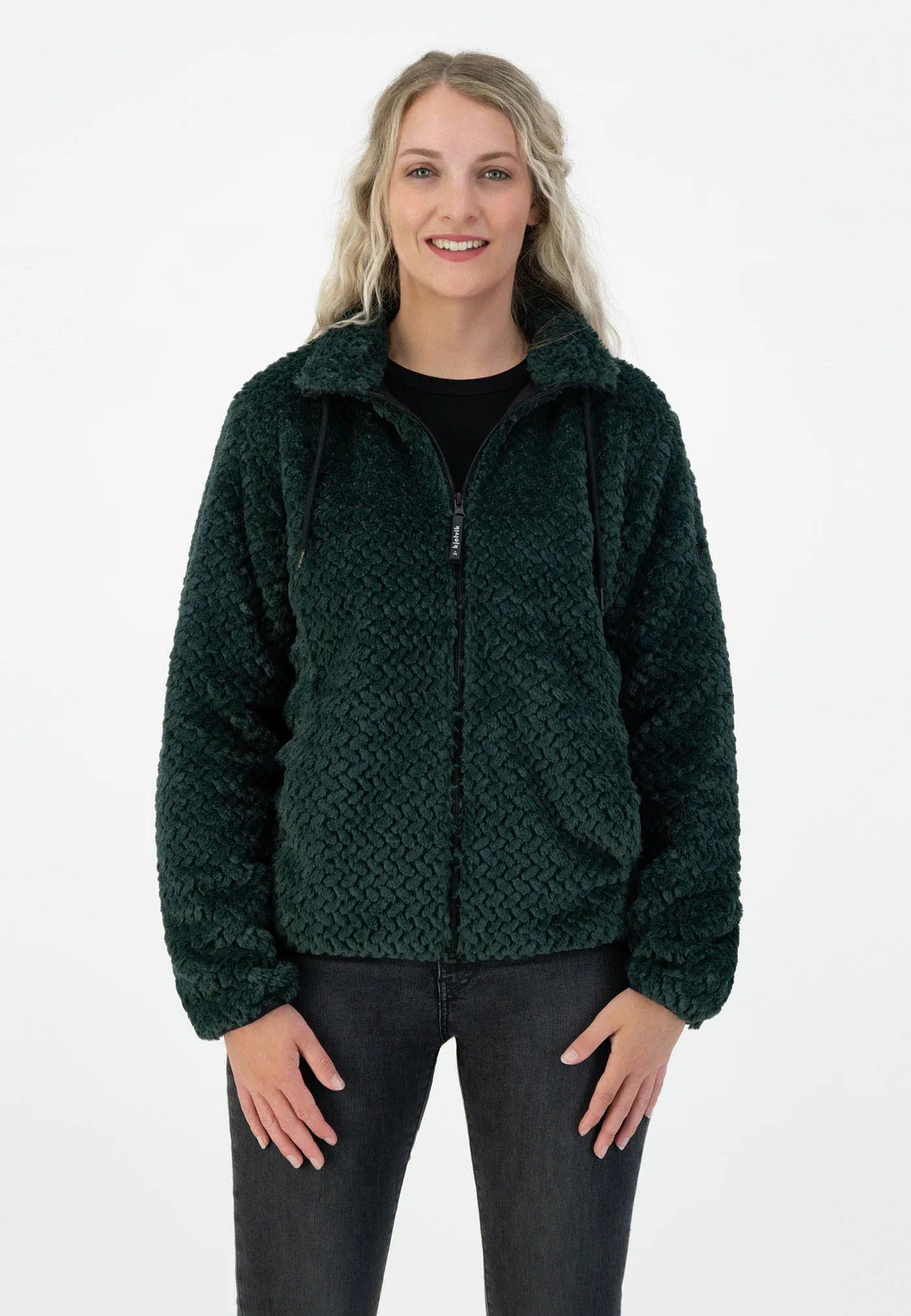 Damer sweatshirt Kjelvik Ann 60 Green - Varm & holdbar